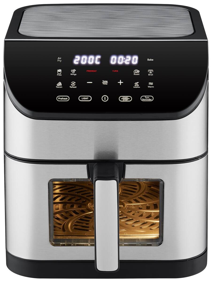 Heißluftfritteuse RA620DSV Edelstahl Metall B/H/T: ca. 28x35x34 cm ca. 6 l