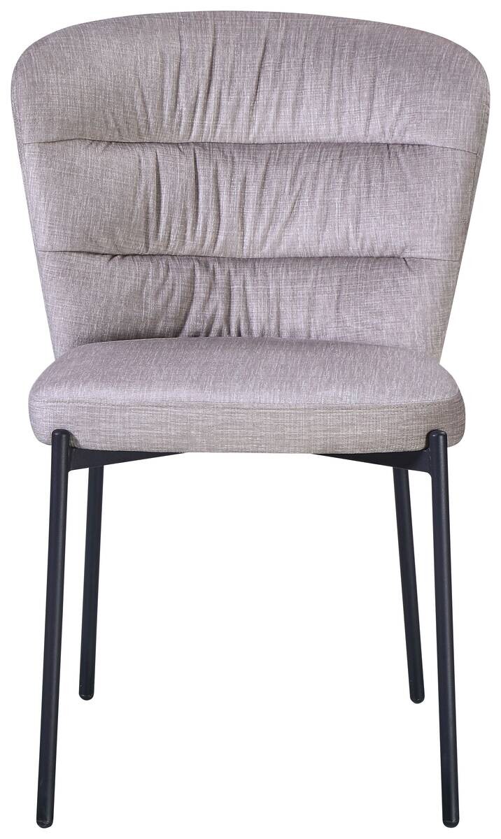 Stuhl Dora beige Velourstoff