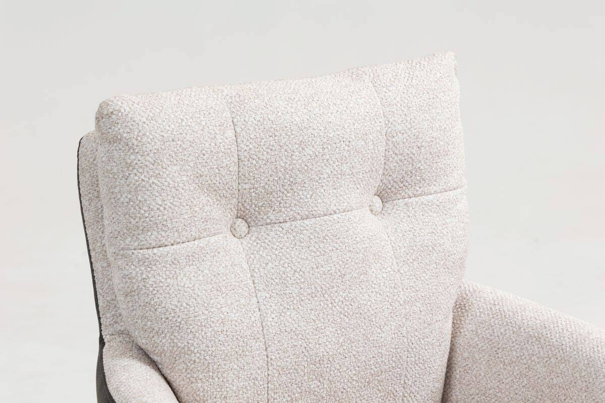 Drehstuhl Lecce beige Microfaser