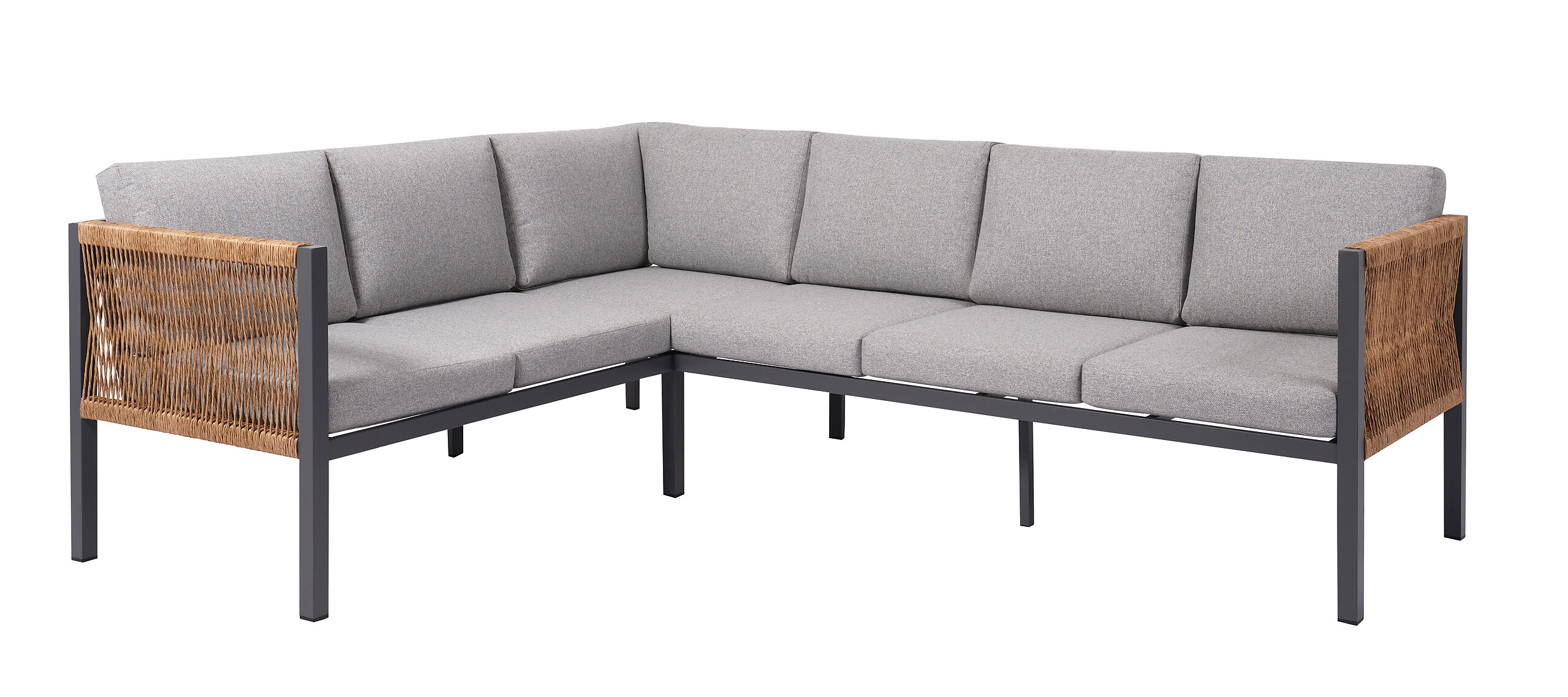 Loungeset grau Aluminium
