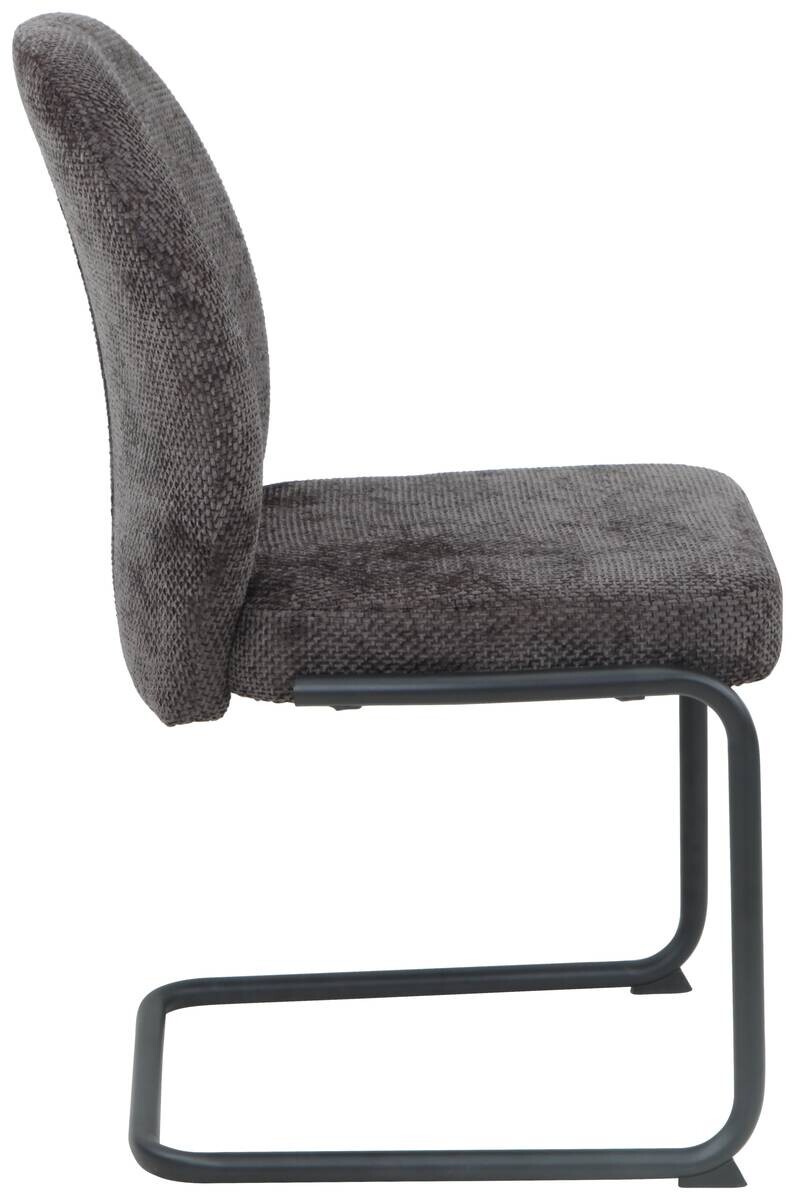 Schwingstuhl Karen anthrazit schwarz Webstoff Metall