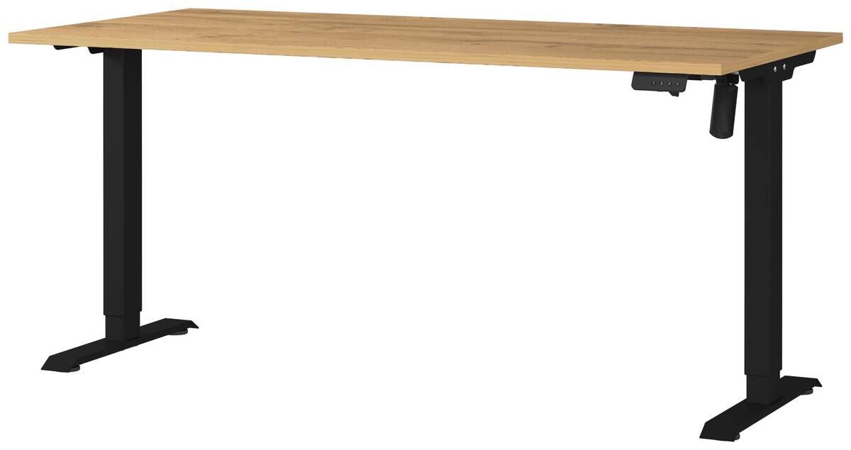 Schreibtisch 8024-582 Eiche Grand-Son Nachbildung schwarz B/H/T: ca. 160x118x80 cm Schreibtisch 8024-582 Eiche Grand-Son Nachbildung schwarz B/H/T: ca. 160x118x80 cm