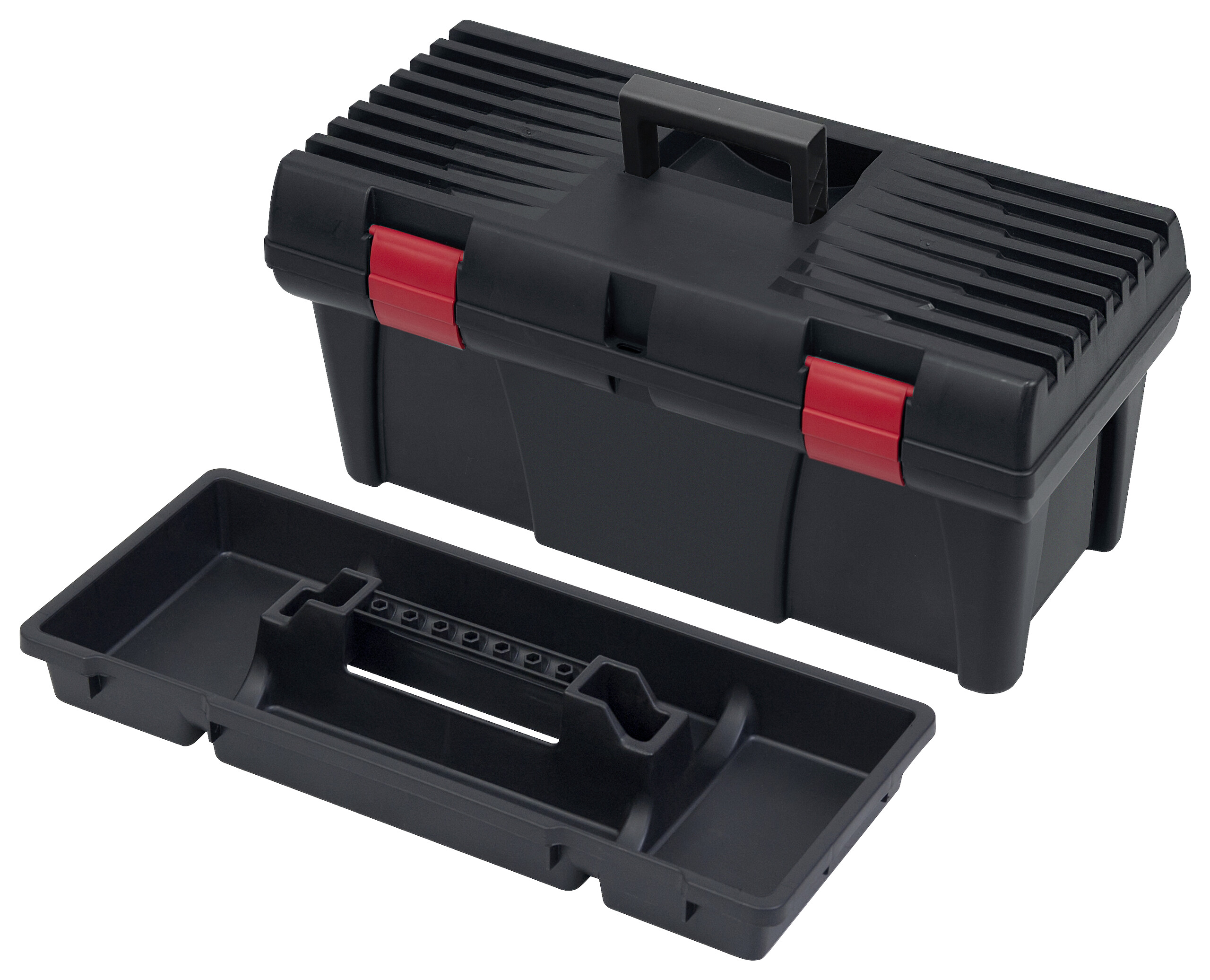 Werkzeugkoffer schwarz B/H/L: ca. 25,6x24,6x52,5 cm