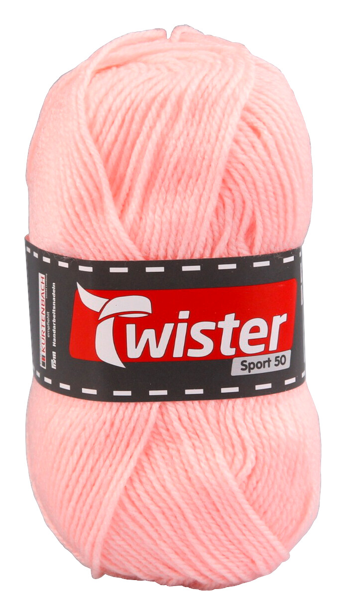Twister Handstrickgarn Twister Sport uni rosa L: ca. 15000 cm
