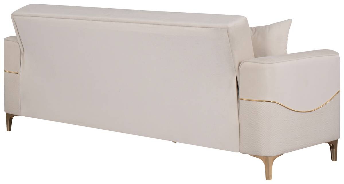 Sofa 3-2-1 Salda beige Microfaser