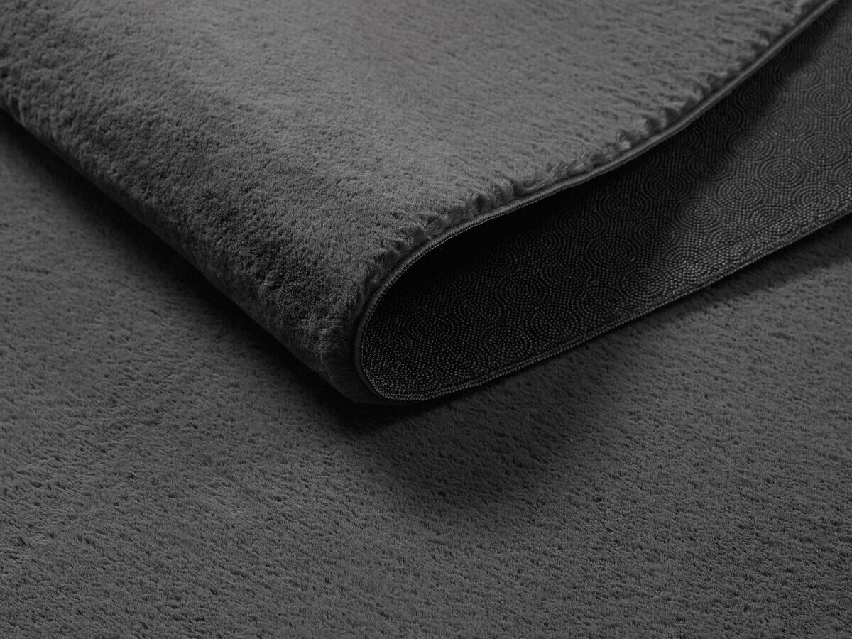 Teppich Cozy anthrazit B/H/L: ca. 80x12x150 cm