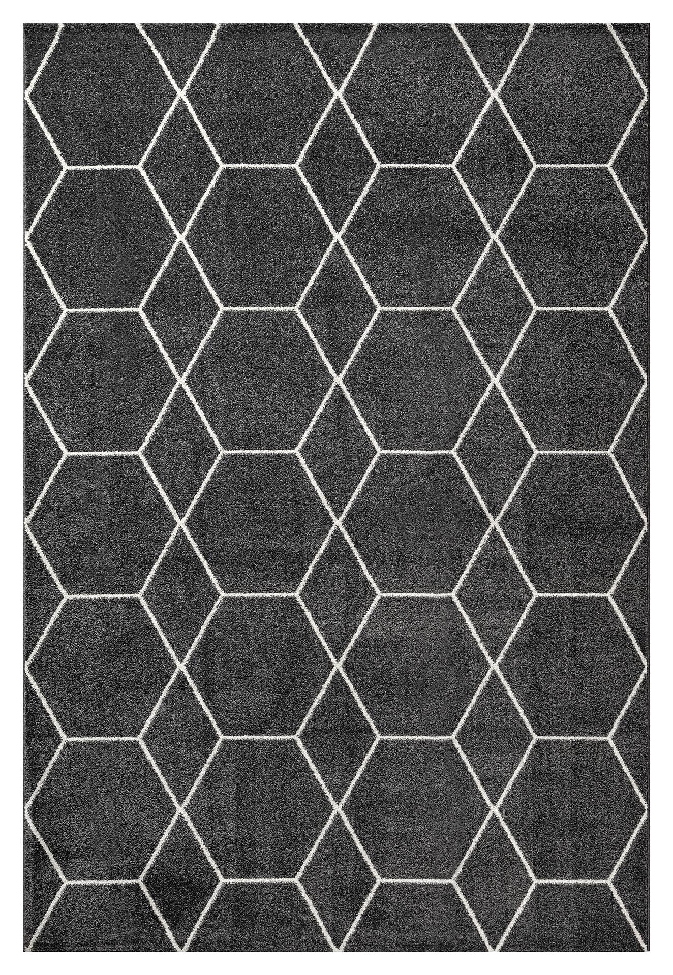 Sanat Teppich Trellis anthrazit B/L: ca. 140x200 cm