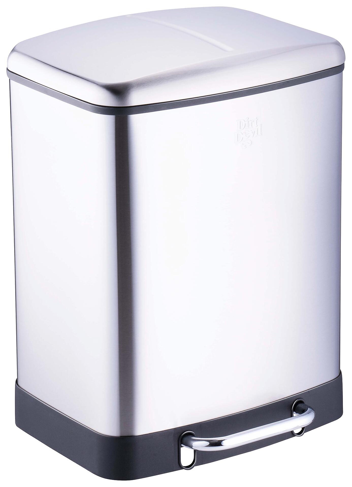 Dirt Devil Treteimer 2er-Set silber Edelstahl B/H/T: ca. 37x50,3x34,4 cm