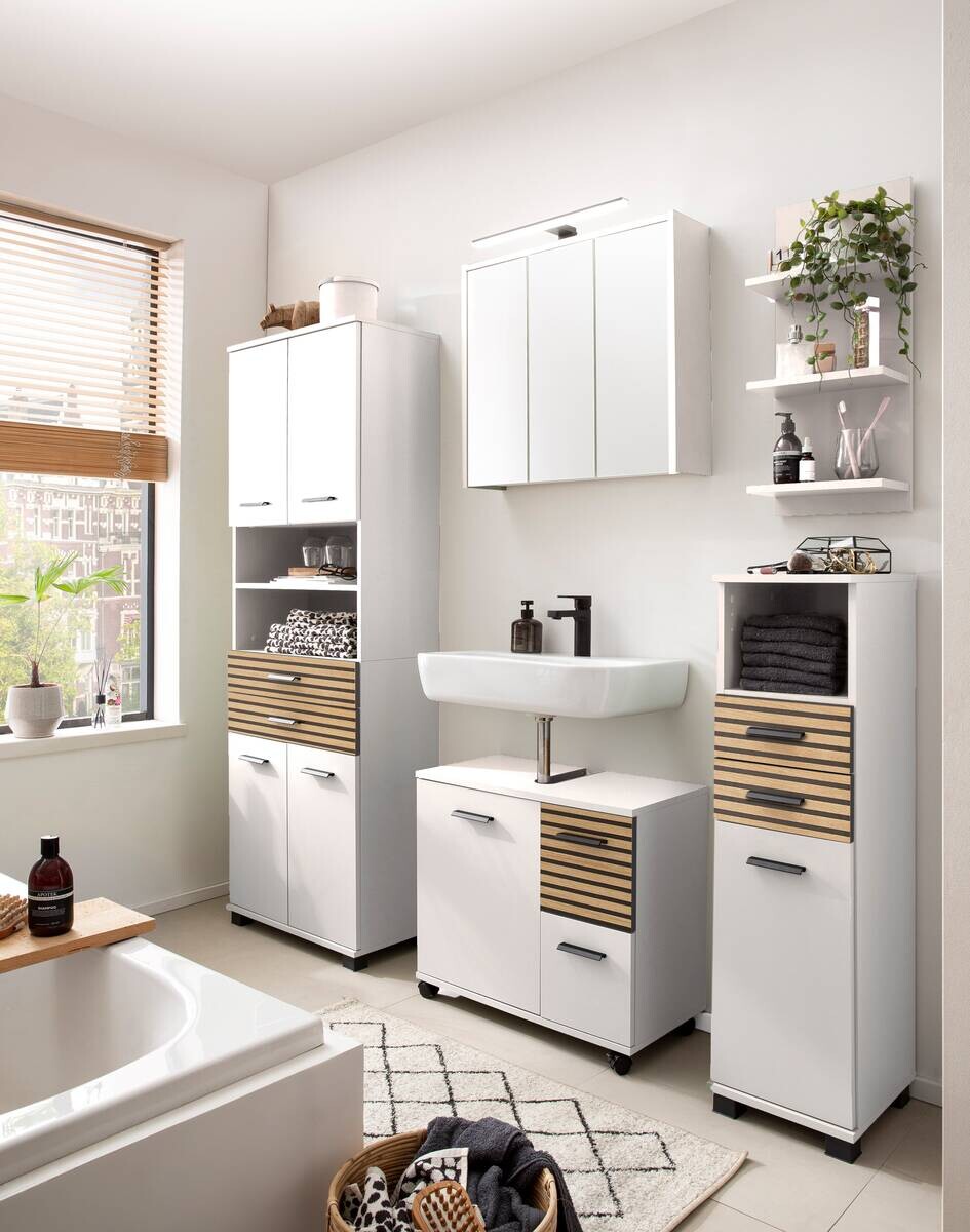 Spiegelschrank Katta weiß matt B/H/T: ca. 43,5x64x16 cm