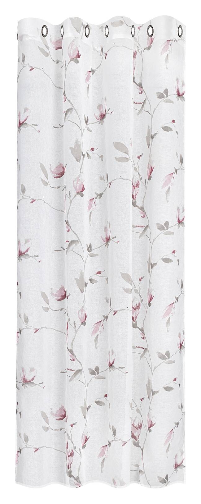 Happy Home Ösenvorhang Blumen rosa B/L: ca. 145x245 cm