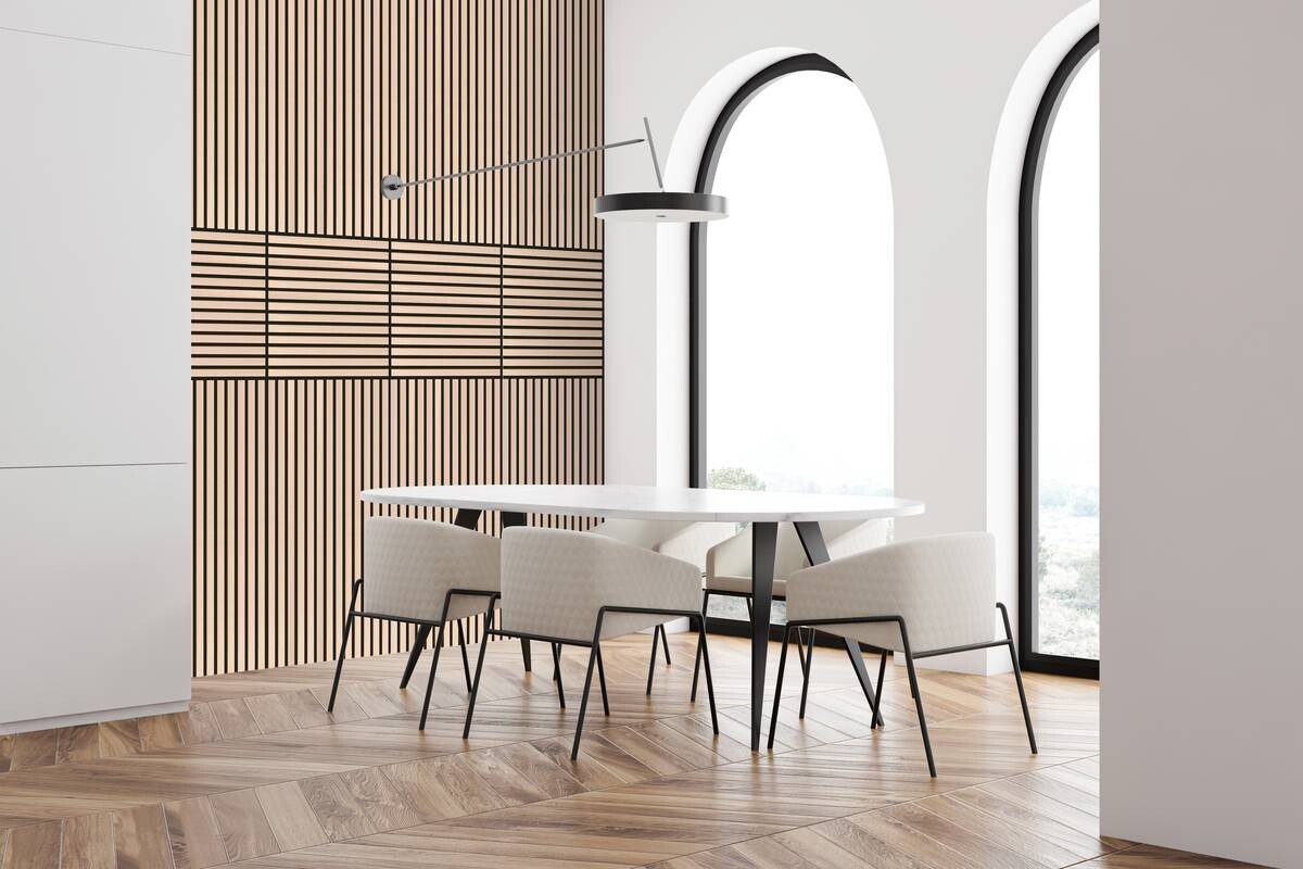 Wand- und Akustikpaneel Eiche L/B/H: ca. 52x52x1 cm pro Stück