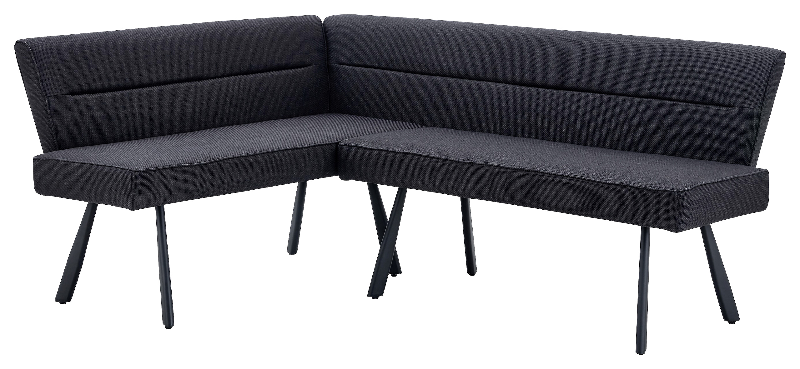 Eckbank Amilia anthrazit B/H/L: ca. 181x48x140 cm