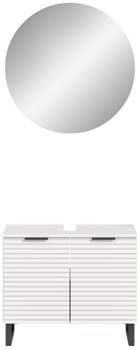 Badblock Riff weiß B/H/T: ca. 70x193x34 cm