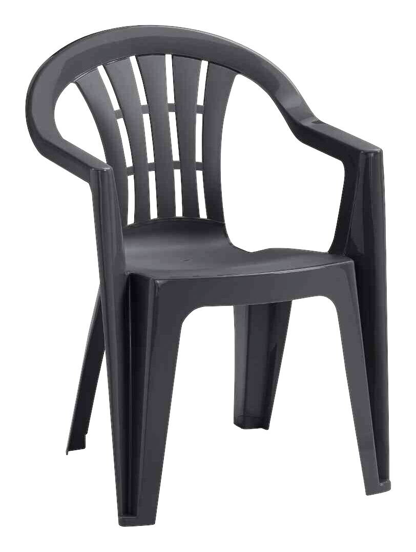 Jardin Sessel Cuba Fresh Graphit Kunststoff B/H/L: ca. 58x79x56 cm