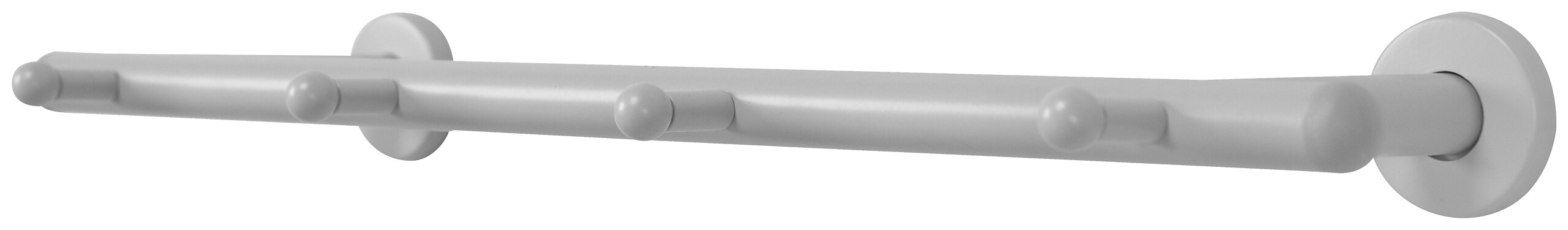 Garderobenleiste Derby weiß Metall B/H/T: ca. 50x2x9 cm Garderobenleiste Derby weiß Metall B/H/T: ca. 50x2x9 cm