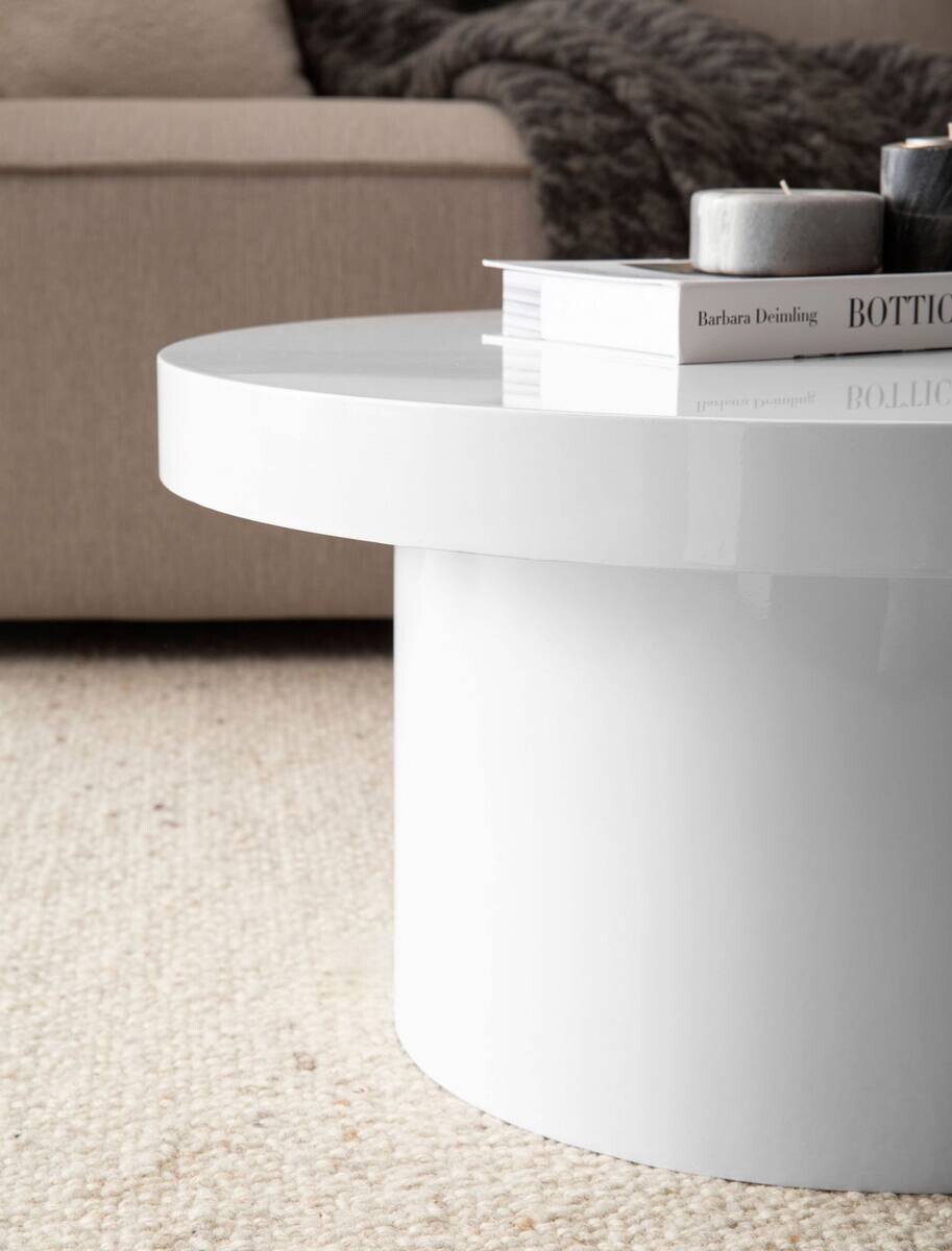 Wohnling Couchtisch weiß MDF B/H/T: ca. 60x30x60 cm