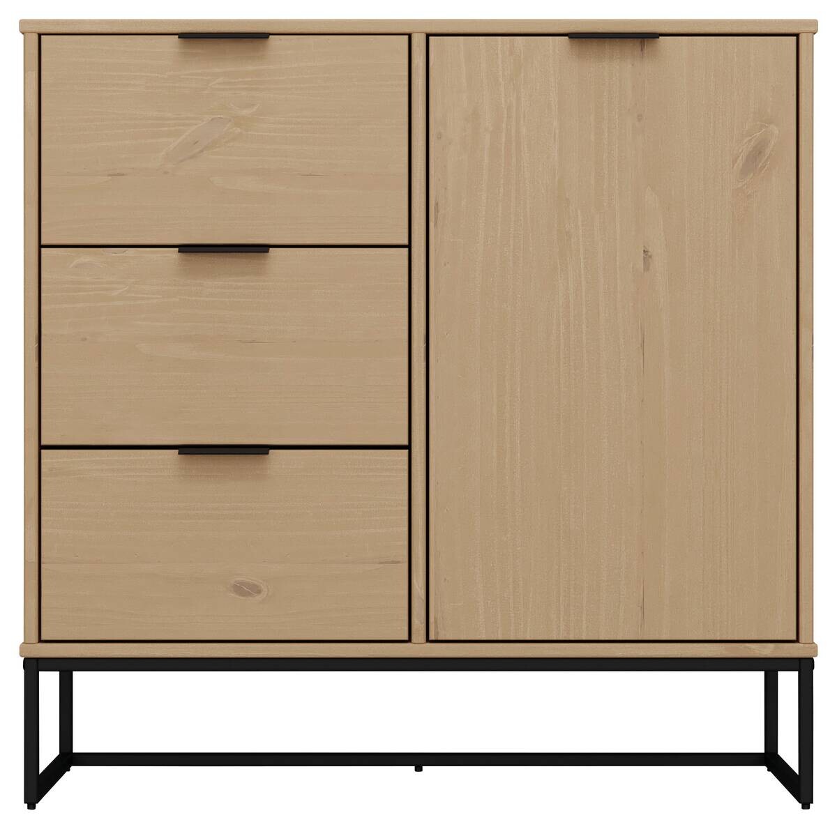 Kommode Vivo 1T3S Oak lackiert B/H/L: ca. 45,3x80x100,9 cm