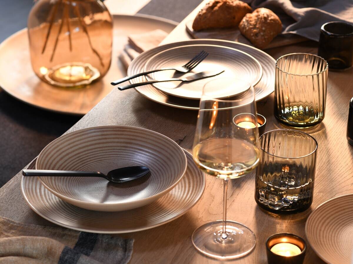 CreaTable Kombiservice Catania sand Steinzeug 16 tlg.