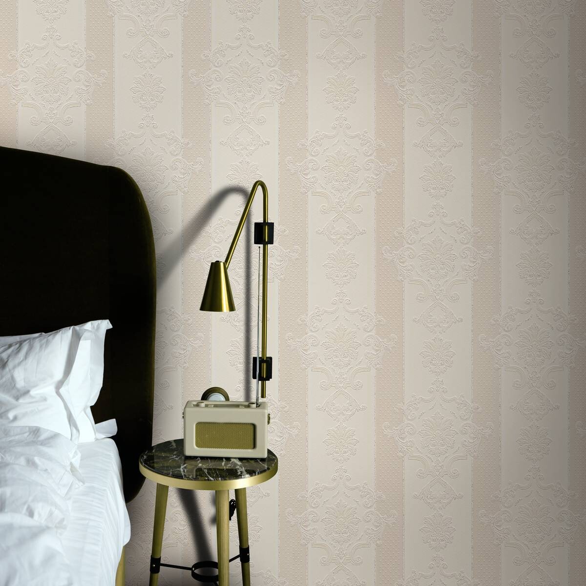 Erismann Vinyltapete Ornament beige B/L: ca. 53x1005 cm