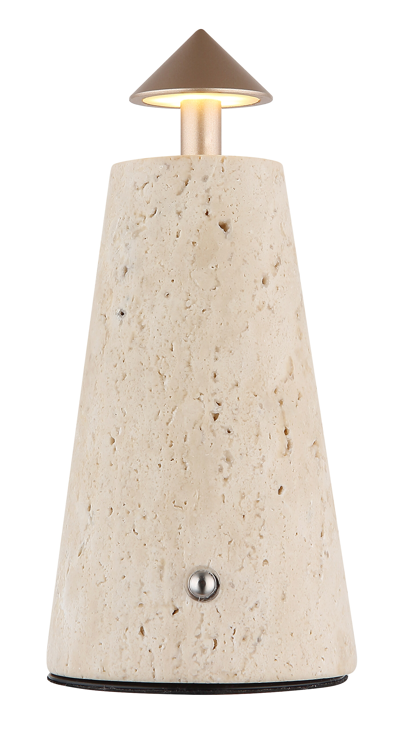 GLOBO LED-Tischleuchte Cappuccino grau schwarz Stein Metall Kunststoff H/D: ca. 19x9 cm 1 Brennstellen