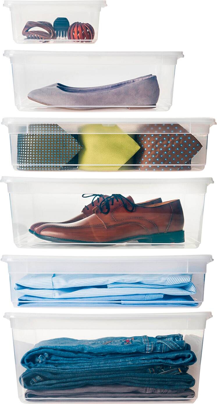 keeeper Box-Basixxset transparent B/H/L: ca. 33,5x25x39 cm