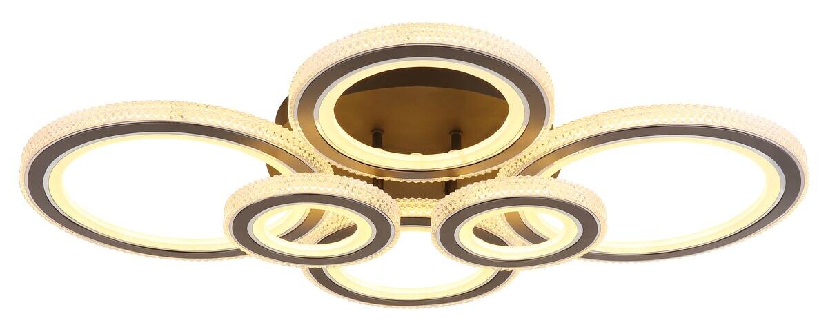 GLOBO LED Deckenleuchte anthrazit mattschwarz Opal Acryl Metall B/H: ca. 78x12 cm 1 Brennstellen