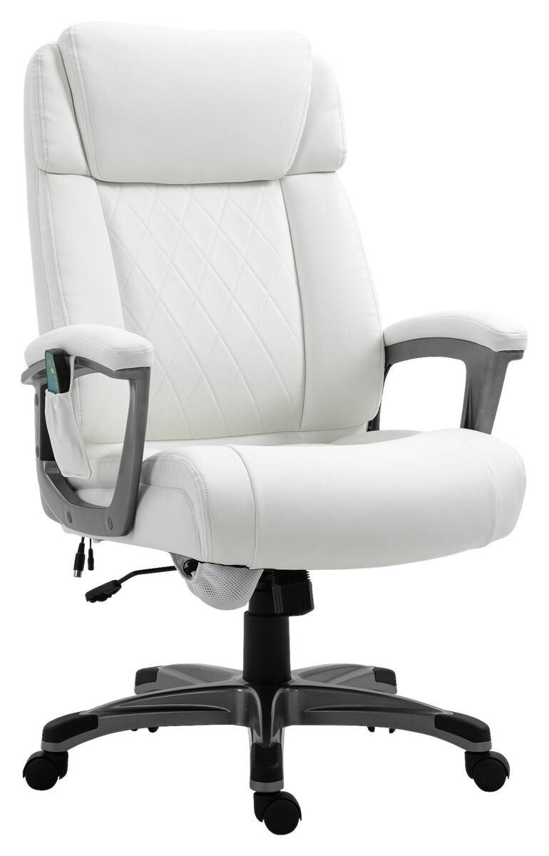 Chefsessel 921-362V90WT weiß Kunstleder Nylon Schaumstoff