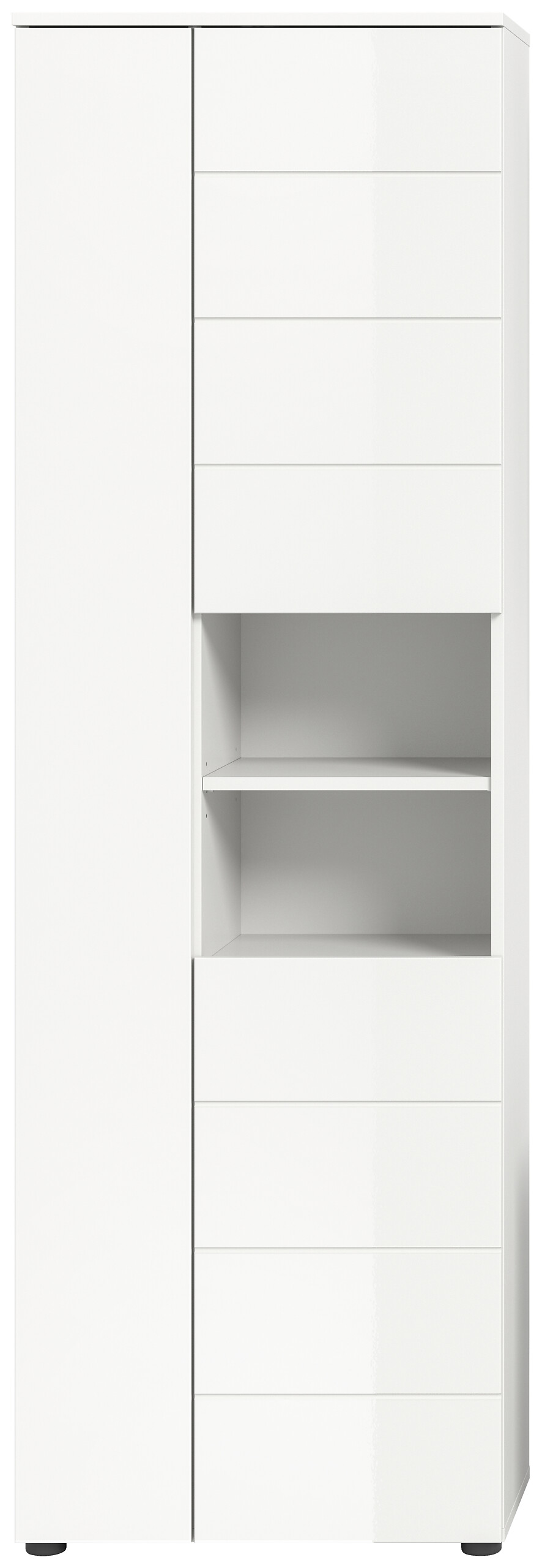 Badhochschrank VIRA weiß weiß Hochglanz B/H/T: ca. 60x190x34 cm