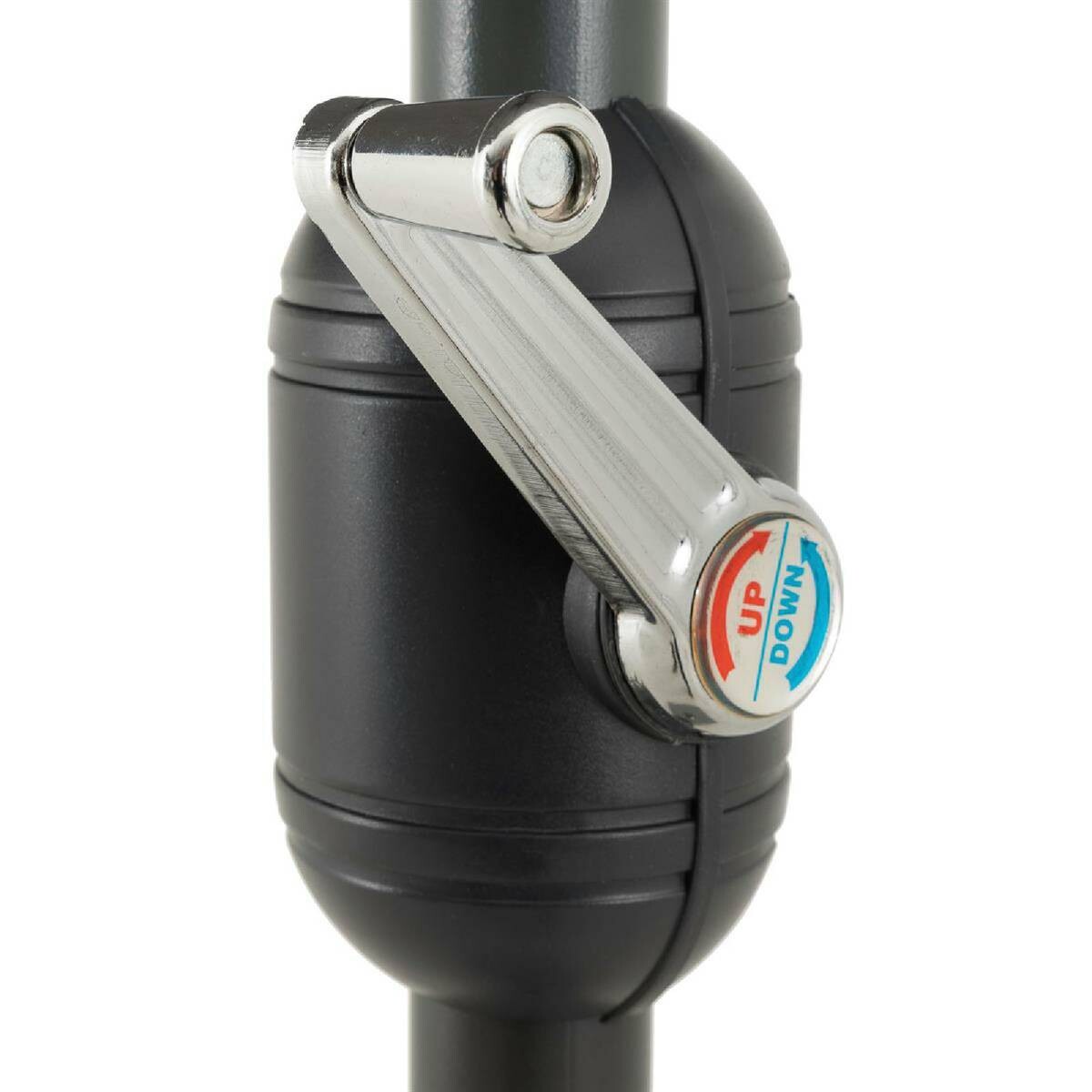 VCM Sonnenschirm anthrazit Polyester-Mischgewebe H/D: ca. 230x290 cm