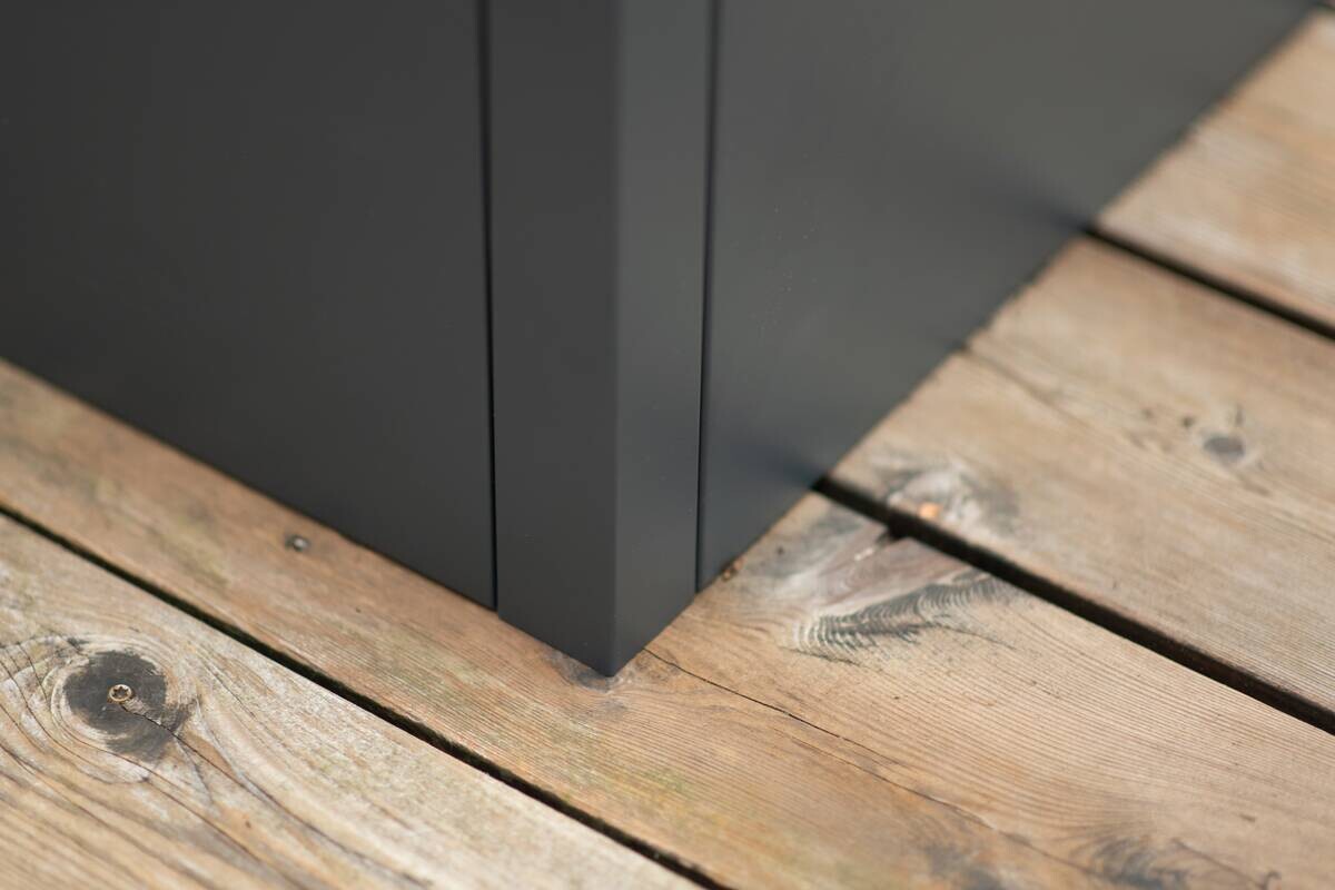 Westmann Pflanzkasten Talus anthrazit Metall B/H/L: ca. 50x50x50 cm