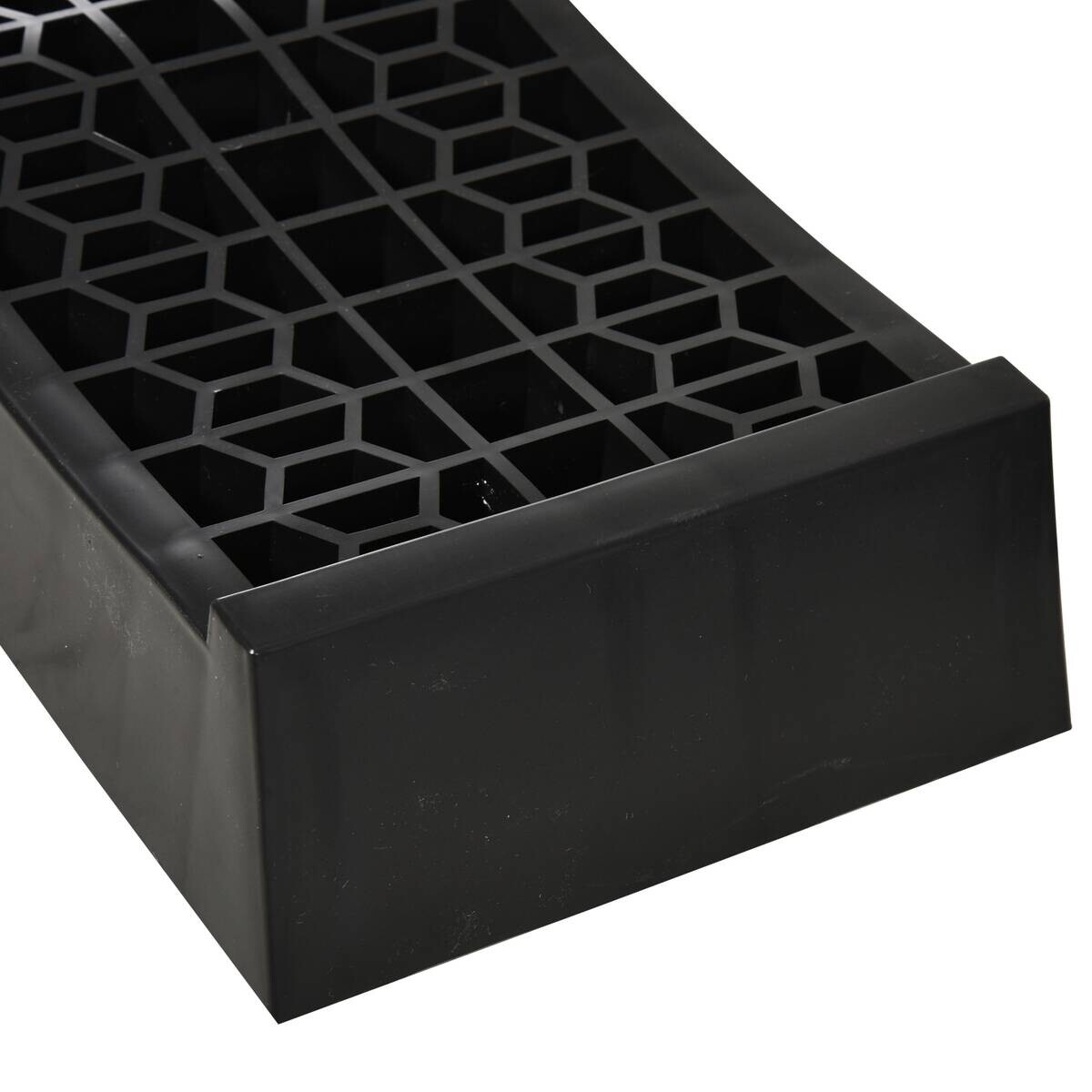 HOMCOM Haushaltshelfer schwarz Kunststoff B/H/L: ca. 19,5x70x7,8 cm