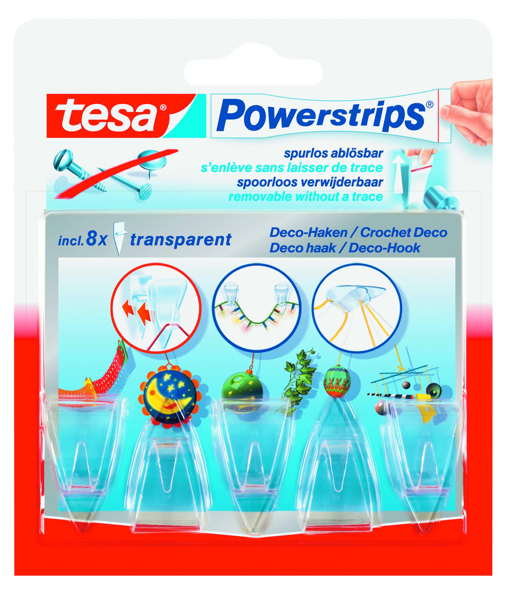 Powerstrips transparent Kunststoff B/H/L: ca. 18,5x34x13,5 cm