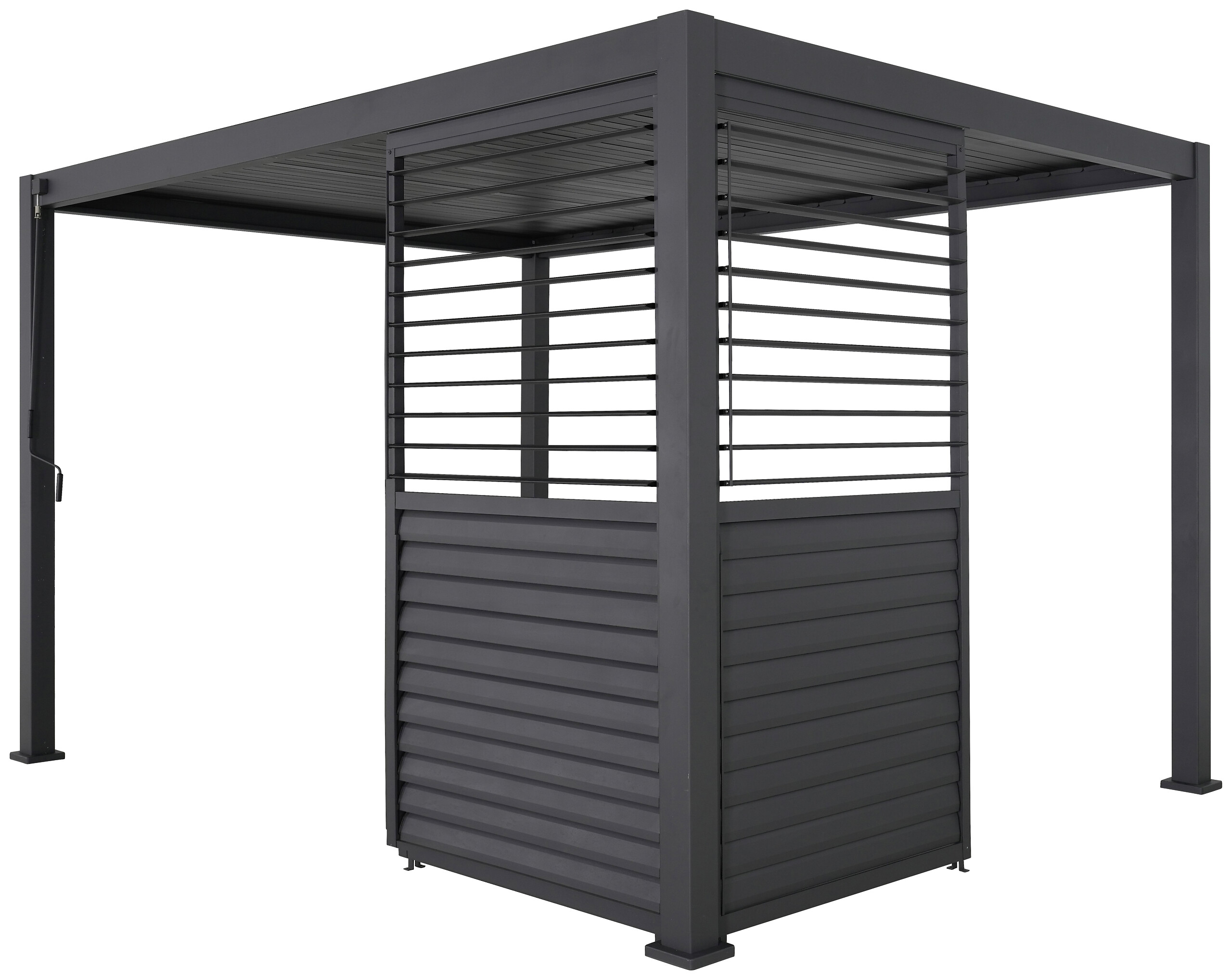Mirador Lamellenwand für Pergola Deluxe Plus anthrazit Aluminium B/H/L: ca. 93x238,65x7 cm