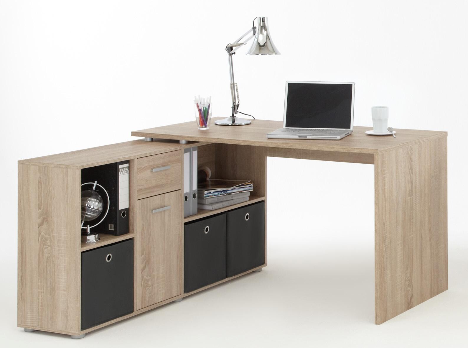 Schreibtisch Eiche Sonoma Nachbildung B/H/T: ca. 136x74x66,5 cm