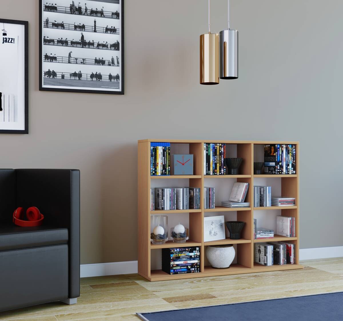 Regal Megosa Mini buche Nachbildung Holzwerkstoff B/H/T: ca. 102x83x23 cm