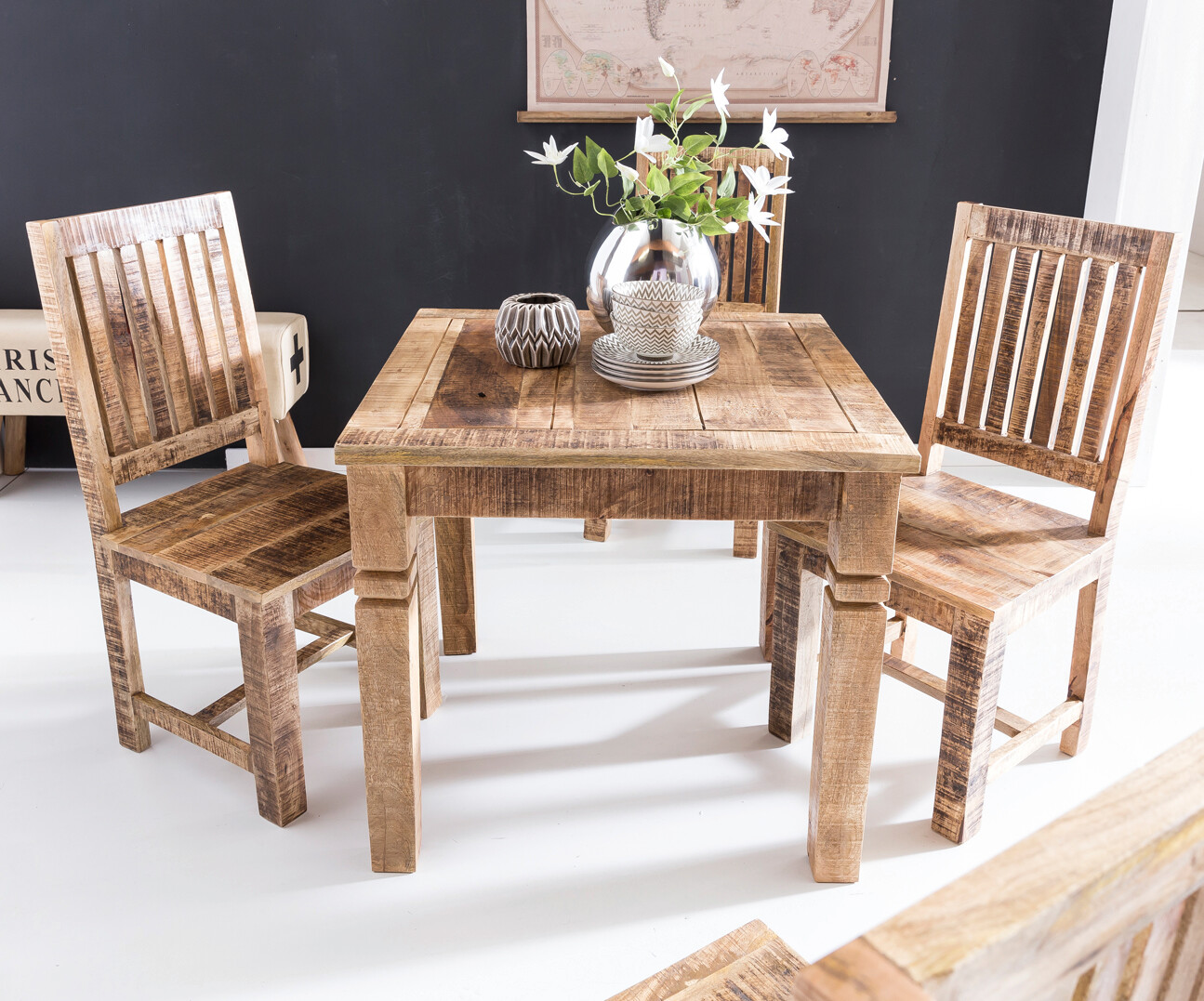 Esstisch natur B/H/T: ca. 80x76x80 cm