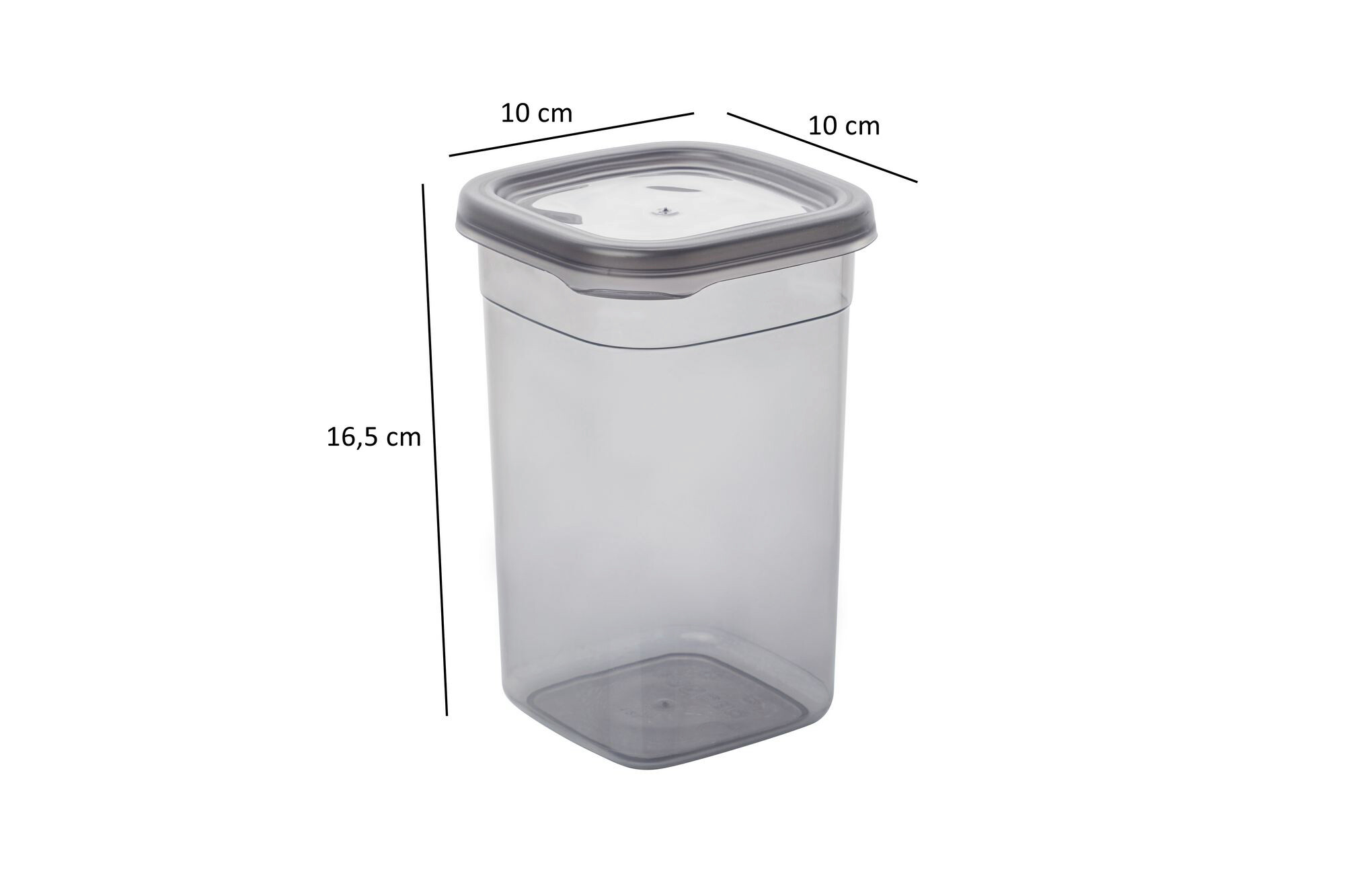 HermiaConcept Vorratsdosenset 12-tlg. anthrazit B/H/T/L/D: ca. 10x16,5x10x10x10 cm