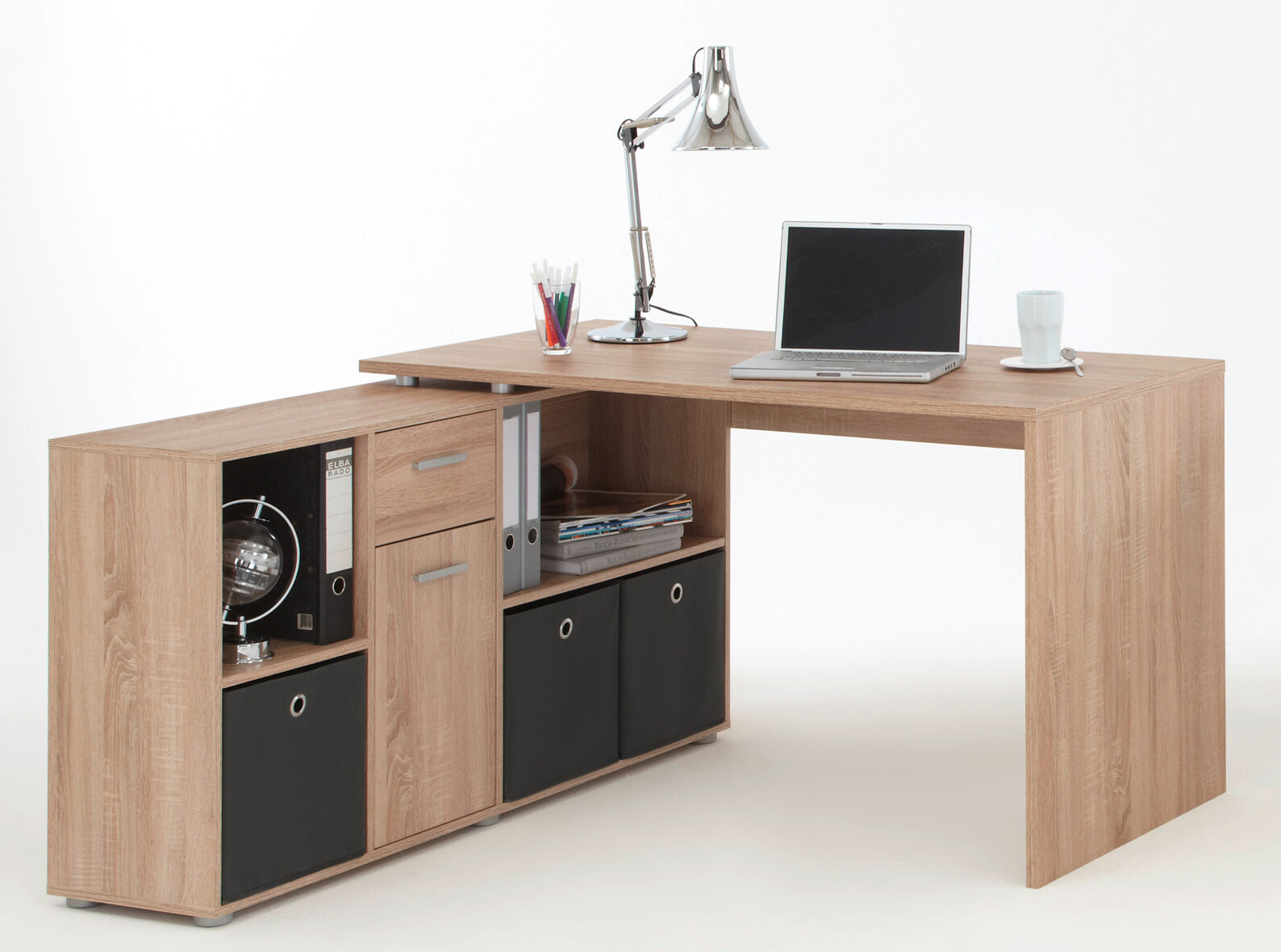 Schreibtisch  Eiche Sonoma Nachbildung B/H/T: ca. 136x74x66,5 cm