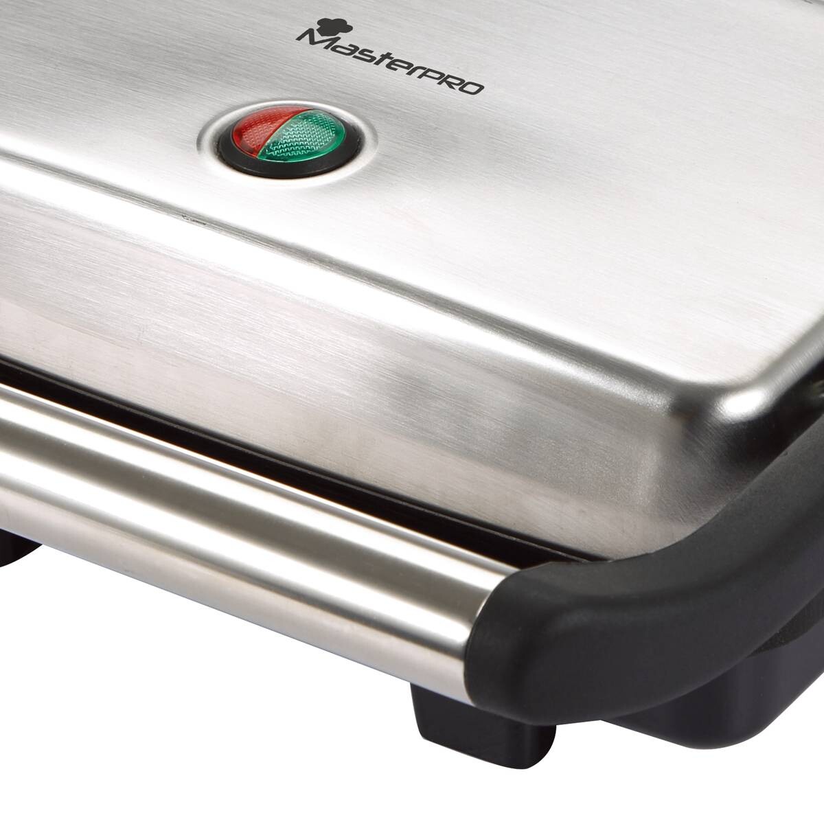 MASTERPRO Kontaktgrill BGMP-9008 silber Kunststoff Edelstahl B/H/T: ca. 35x13x30,5 cm
