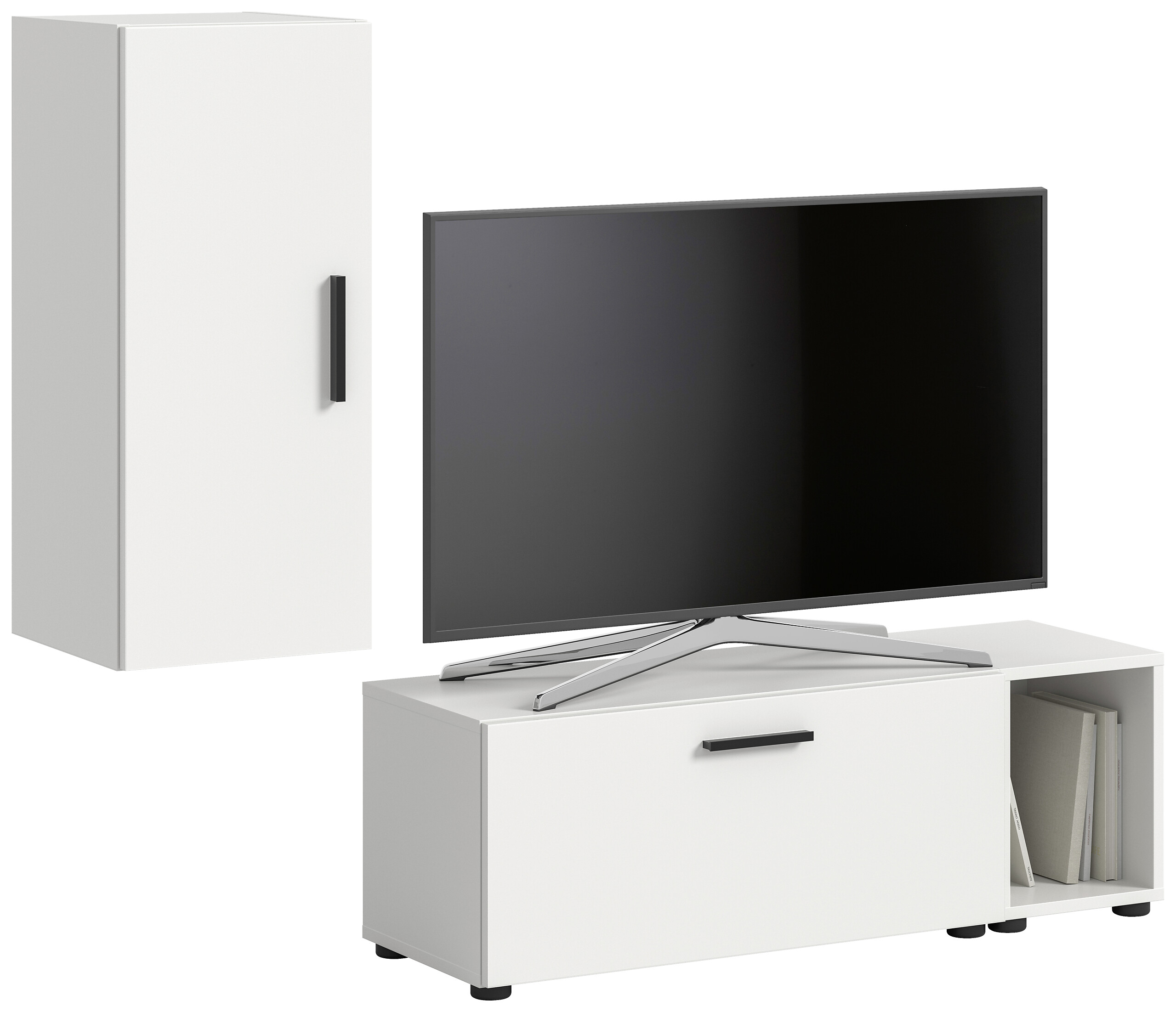 Wohnwand-Set TheOne weiß B/H/T: ca. 75x32x34 cm