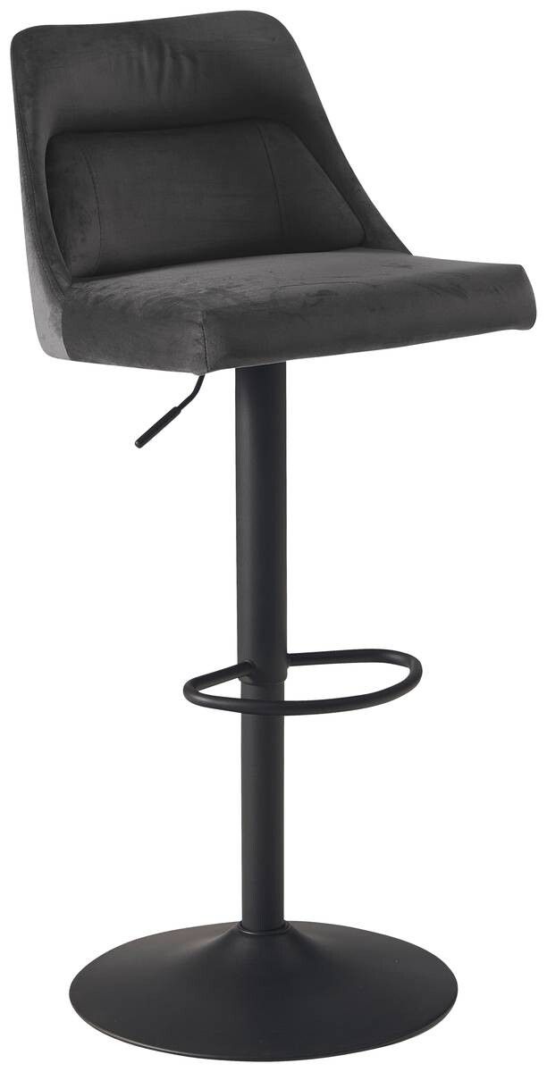 Barhocker schwarz Samt B/H/T: ca. 45x106x51 cm Barhocker schwarz Samt B/H/T: ca. 45x106x51 cm