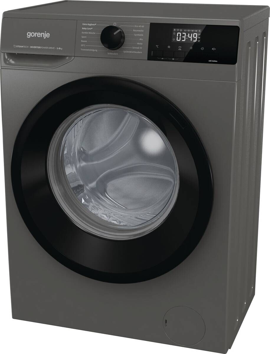 Gorenje Waschmaschine WNHEI84APSA/DE titanfarbig B/H/T: ca. 60x85x54 cm ca. 8 kg