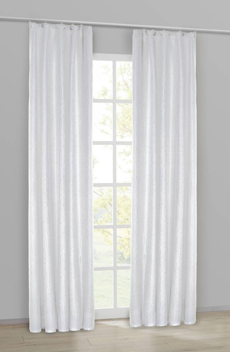 silver edition Dekovorhang Tessin weiß B/L: ca. 140x245 cm