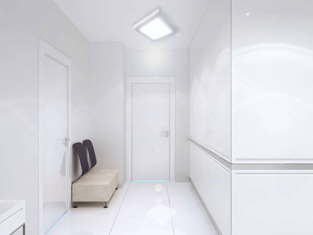 Näve Leuchten LED-Panel 1152426 weiß Kunststoff Metall B/H/T: ca. 22x3,9x22 cm 1 Brennstellen