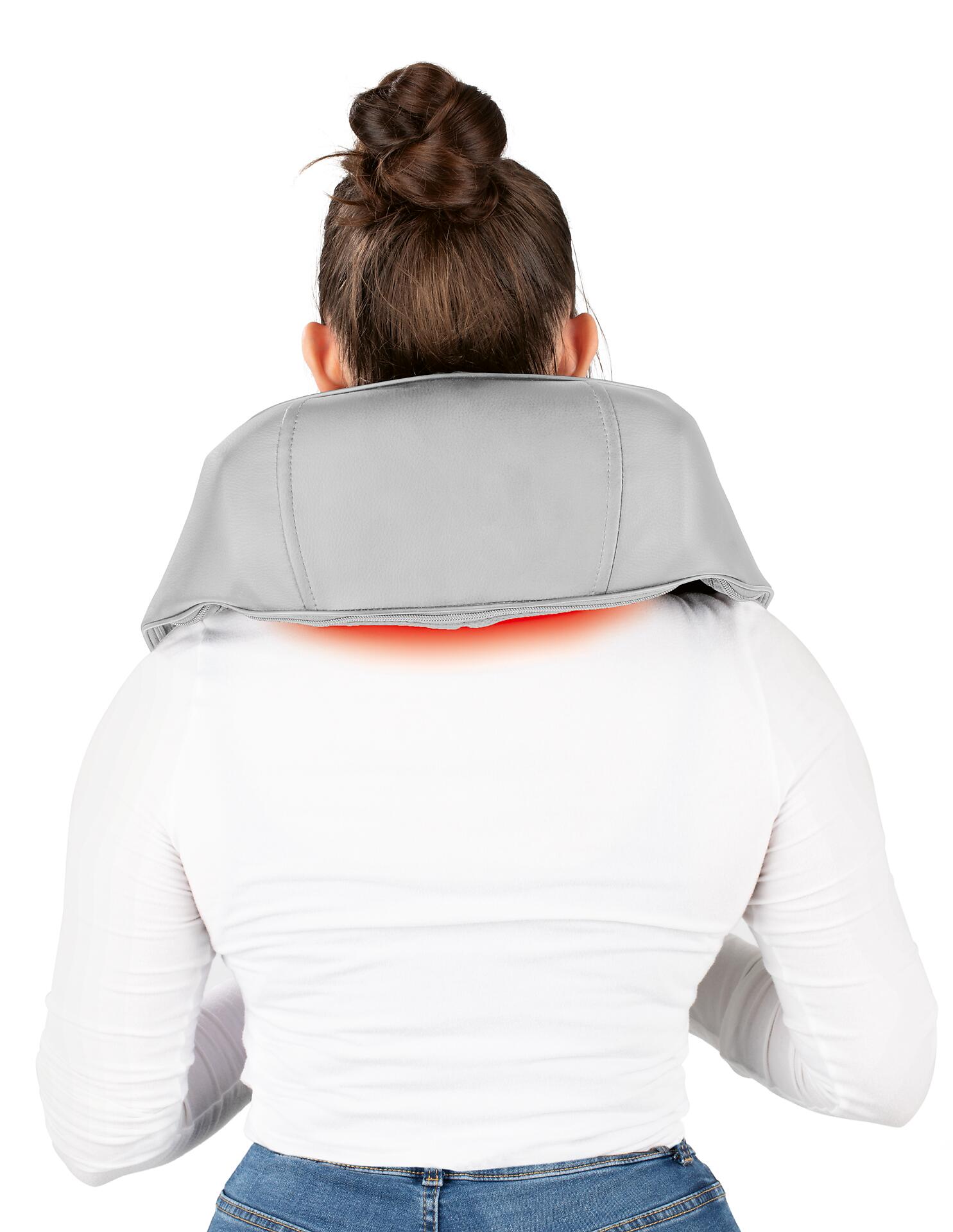 CLEANmaxx Shiatsu-Massagegerät grau lila