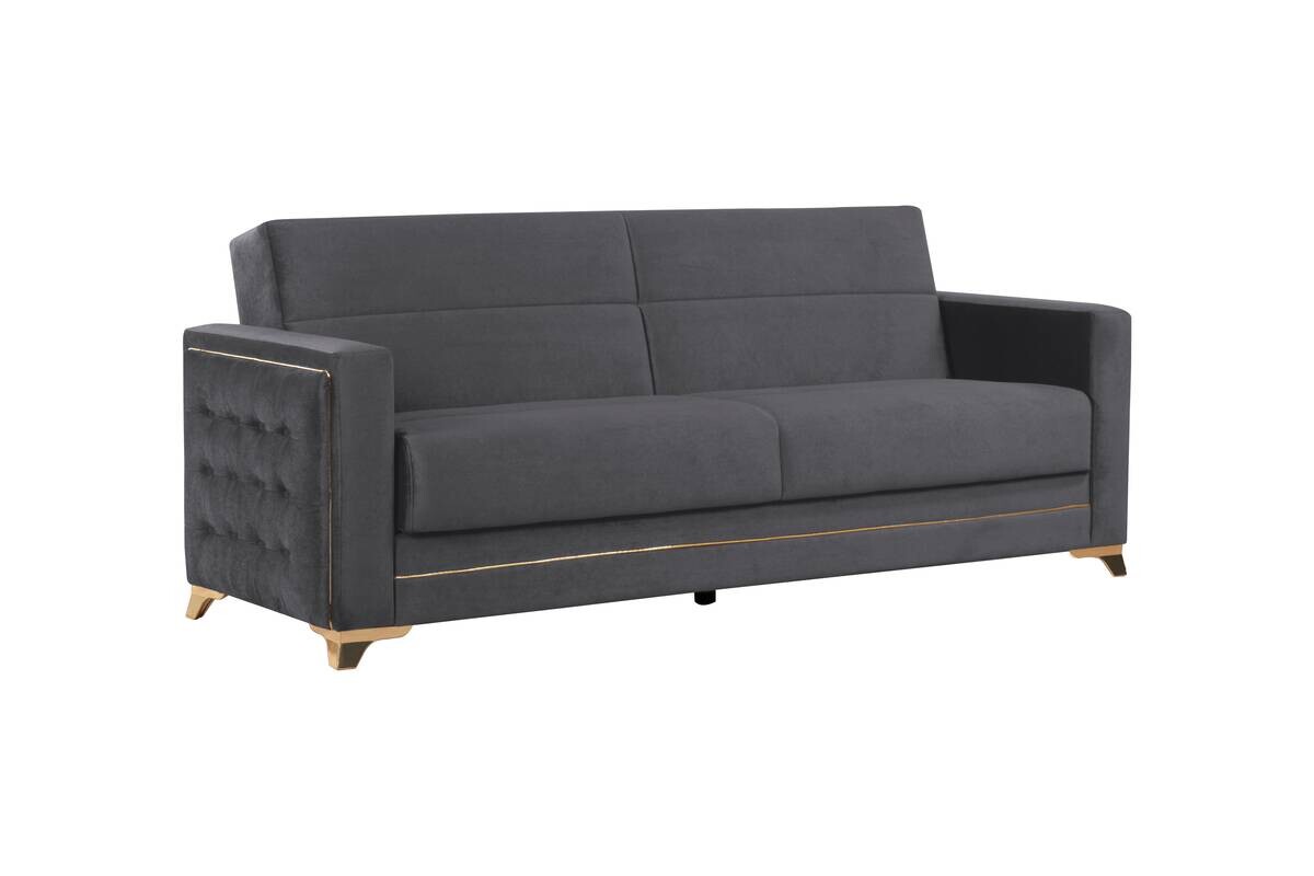 Sofa 3-2-1 Cavana grau Microfaser