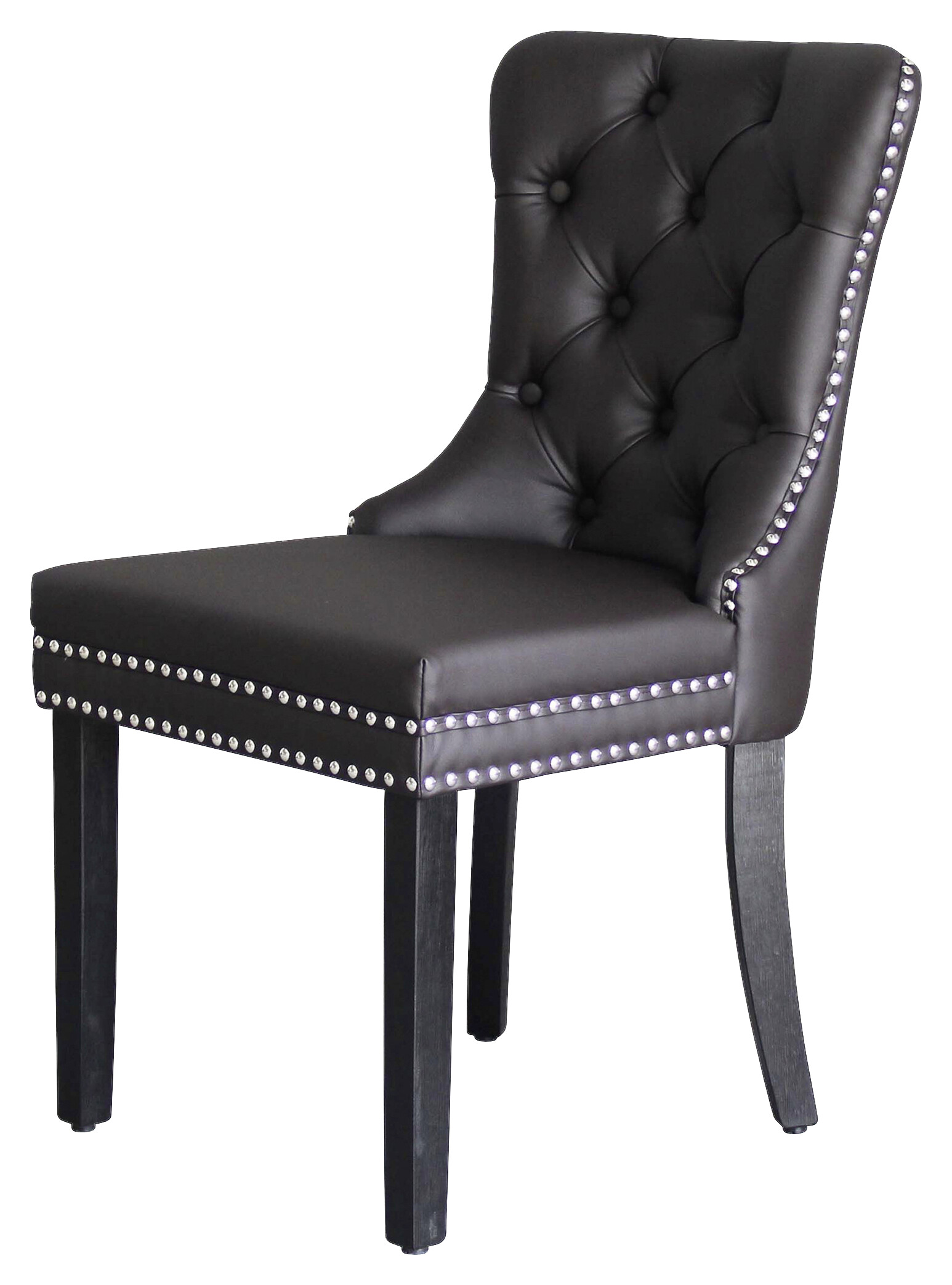 Stuhl DOMINO, 2er-Set schwarz braun B/H/T: ca. 48,5x93x61 cm