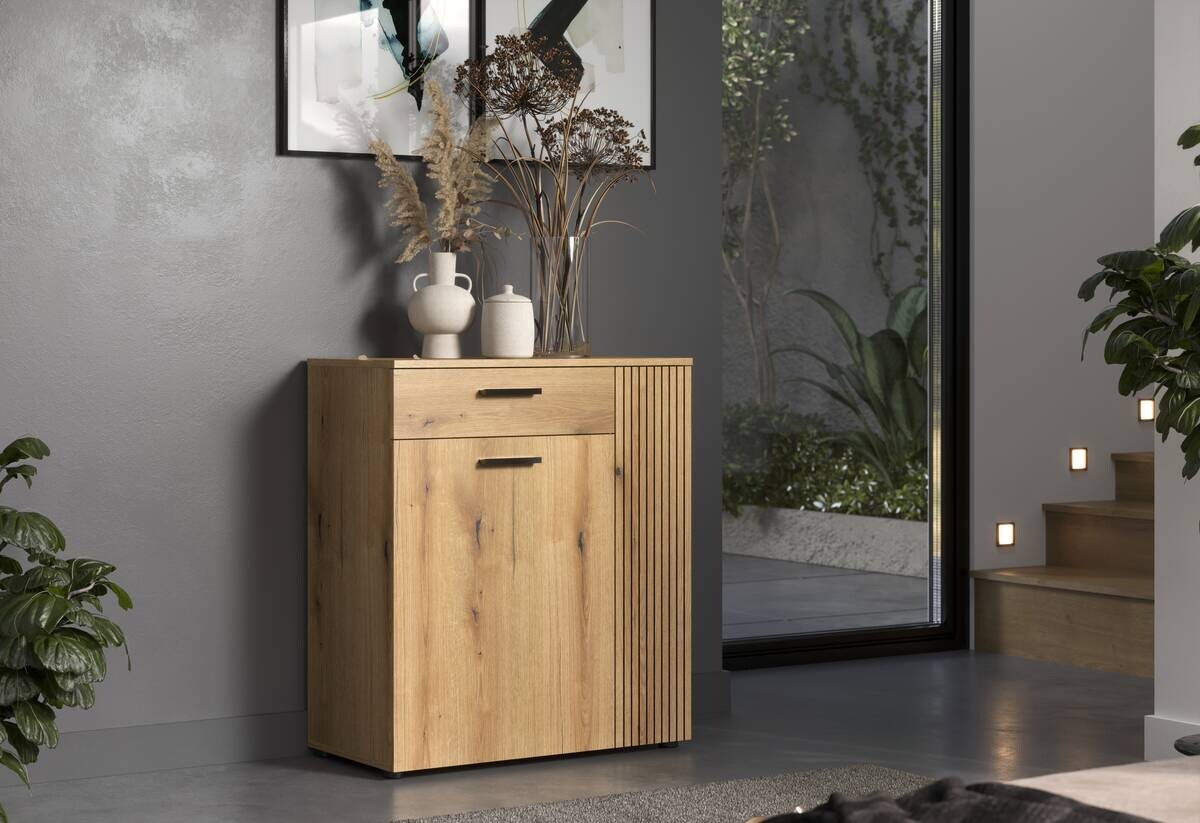 Schuhkommode Pure Bliss Eiche Evoke Oak Nachbildung B/H/T: ca. 80x89x36 cm