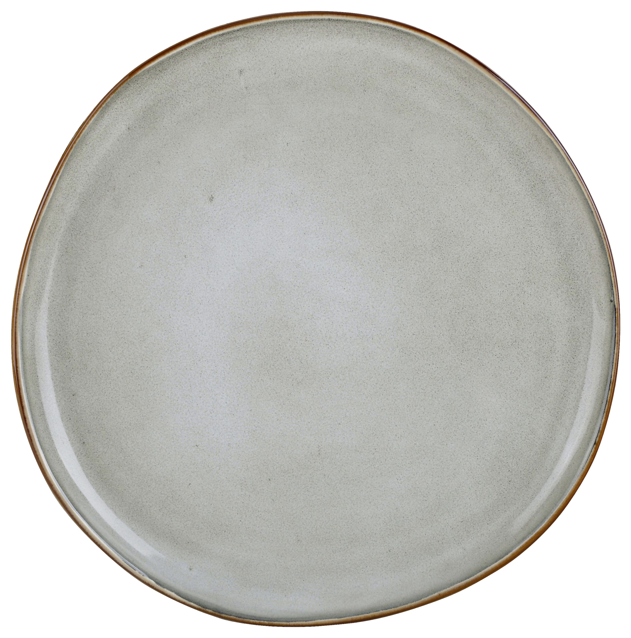 Essteller beige Steinzeug D: ca. 26,6 cm