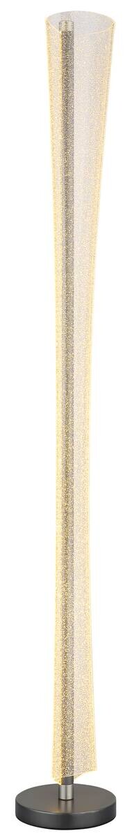 GLOBO LED-Stehleuchte nickel matt anthrazit klar Metall Kunststoff H/D: ca. 155x20 cm 1 Brennstellen